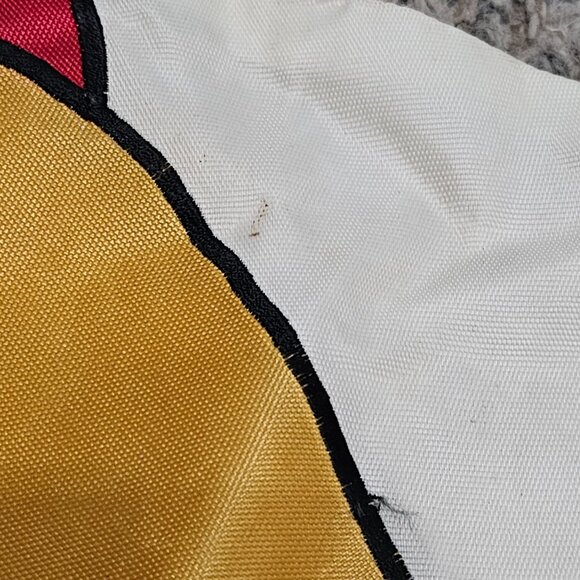 Christmas Winnie the Pooh with Candy Cane Yard Flag Banner 1997 Vintage Holiday - Picture 10 of 10